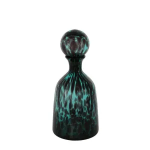 Jasper Glass Bottle Short Verdigris by Florabelle Living, a Vases & Jars for sale on Style Sourcebook