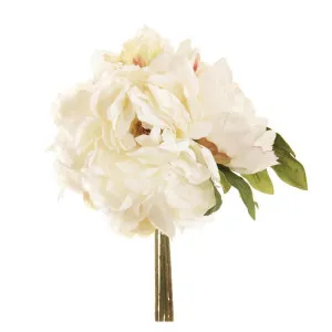Peony Bouquet Mixed 30cm Cream by Florabelle Living, a Plants for sale on Style Sourcebook