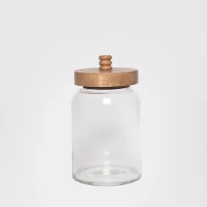 Glass Jar With Wood Lid by Florabelle Living, a Platters & Serving Boards for sale on Style Sourcebook