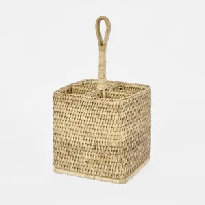 Paume Rattan Cutlery Tall Caddy Natural by Florabelle Living, a Platters & Serving Boards for sale on Style Sourcebook