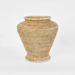 Paume Rattan Flower Urn Small Natural by Florabelle Living, a Vases & Jars for sale on Style Sourcebook