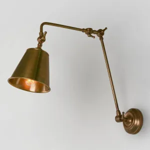 Cromwell Wall Light Brass by Emac & Lawton, a Lighting for sale on Style Sourcebook