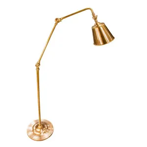 Newbury Floor Lamp Antique Brass by Florabelle Living, a Floor Lamps for sale on Style Sourcebook