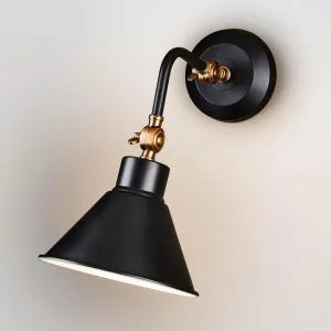 Nevada Wall Light Black by Emac & Lawton, a Lighting for sale on Style Sourcebook
