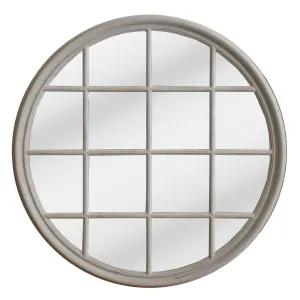 Hamptons Round Mirror 1.2x1.2m Natural by Florabelle Living, a Mirrors for sale on Style Sourcebook