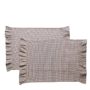 Check Placemat Set of 4 Earth Brown by Florabelle Living, a Placemats for sale on Style Sourcebook