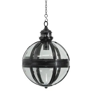 Saxon Ceiling Pendant Small Black by Florabelle Living, a Pendant Lighting for sale on Style Sourcebook