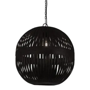 Esch Ball Ceiling Pendant Black by Florabelle Living, a Pendant Lighting for sale on Style Sourcebook