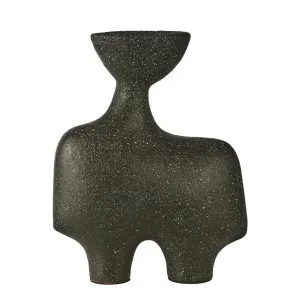 Moore Vase Low Charcoal by Florabelle Living, a Vases & Jars for sale on Style Sourcebook