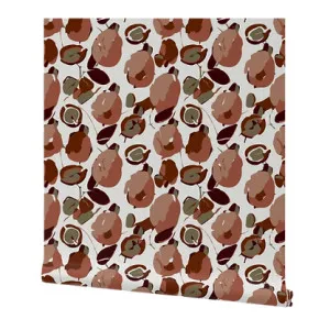 Macadamia Fabric - Burnt Fig by Grace Garrett, a Fabrics for sale on Style Sourcebook