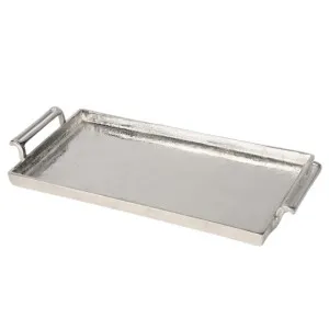 Noyack Rectangle Tray Silver Large by OneWorld Collection, a Tableware for sale on Style Sourcebook