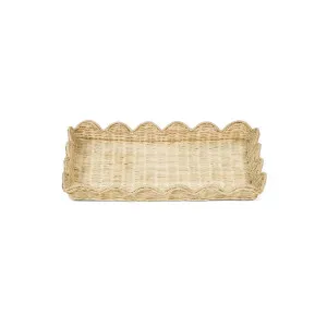 Belle Rattan Scallop Large Tray by OneWorld Collection, a Tableware for sale on Style Sourcebook