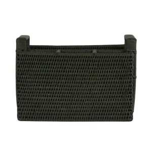 Paume Rattan Cutlery Caddy Black by OneWorld Collection, a Tableware for sale on Style Sourcebook