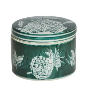Thistle Porcelain Jar Small by OneWorld Collection, a Vases & Jars for sale on Style Sourcebook