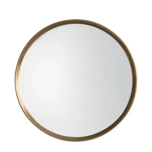Harvey Round Mirror Gold by OneWorld Collection, a Mirrors for sale on Style Sourcebook