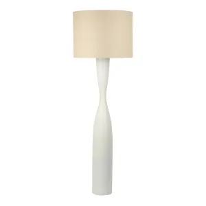 Callum Floor Lamp Base White by OneWorld Collection, a Floor Lamps for sale on Style Sourcebook