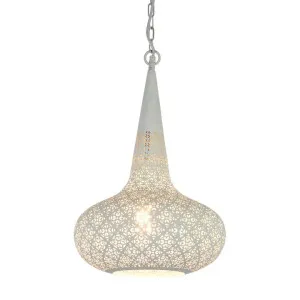 Triton Ceiling Pendant White by OneWorld Collection, a Pendant Lighting for sale on Style Sourcebook