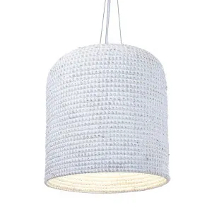 Lombok Ceiling Pendant Cream by OneWorld Collection, a Pendant Lighting for sale on Style Sourcebook