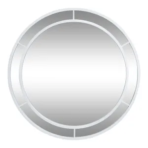 Maya White Round Iron Mirror by OneWorld Collection, a Mirrors for sale on Style Sourcebook