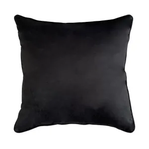 55cm Throw Cushion Black by OneWorld Collection, a Throws for sale on Style Sourcebook