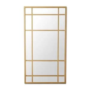 Lucia Gold Rimmed 15 Pane Mirror by OneWorld Collection, a Mirrors for sale on Style Sourcebook
