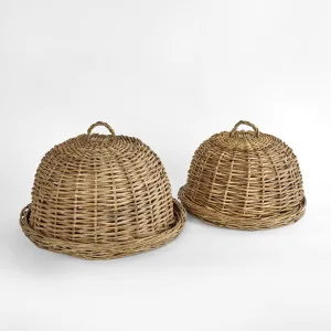 Round Basket W Cover S/2 by Florabelle Living, a Platters & Serving Boards for sale on Style Sourcebook