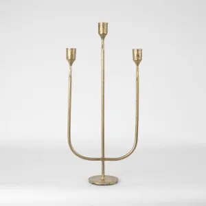 James Candle Stand Brass by Florabelle Living, a Lanterns for sale on Style Sourcebook