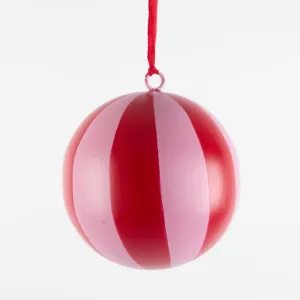 La Dolce Vita Striped Iron Bauble Small by Florabelle Living, a Christmas for sale on Style Sourcebook