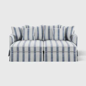 Noosa Double Chaise Daybed Blue Sky Stripe by Florabelle Living, a Sofas for sale on Style Sourcebook