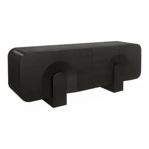 Alisha 2.1m Buffet Unit - Textured Espresso Black by Interior Secrets - AfterPay Available by Interior Secrets, a Sideboards, Buffets & Trolleys for sale on Style Sourcebook