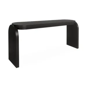 Alisha 1.7m Console Table - Textured Espresso Black by Interior Secrets - AfterPay Available by Interior Secrets, a Console Table for sale on Style Sourcebook