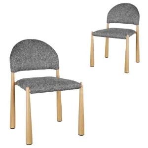 Set of 2 - Fabian Dining Chair - Neutral Grey by Interior Secrets - AfterPay Available by Interior Secrets, a Dining Chairs for sale on Style Sourcebook