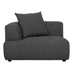 Rubin Sofa End LHF in Het Charcoal by OZ Design, a Sofas for sale on Style Sourcebook