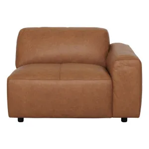 Harry Sofa End RHF in Urbane Leather Light Brown by OZ Design, a Sofas for sale on Style Sourcebook