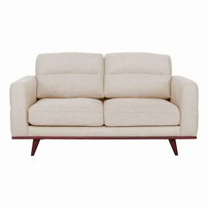 Astrid 2 Seater Sofa in Talent Sand / Brown Leg by OZ Design, a Sofas for sale on Style Sourcebook