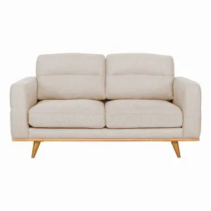 Astrid 2 Seater Sofa in Talent Sand / Clear Leg by OZ Design, a Sofas for sale on Style Sourcebook