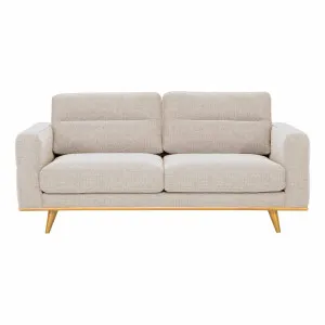 Astrid 2.5 Seater Sofa in Talent Sand / Clear Leg by OZ Design, a Sofas for sale on Style Sourcebook