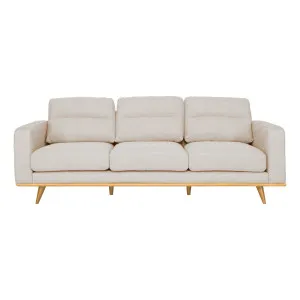 Astrid 3 Seater Sofa in Talent Sand / Clear Leg by OZ Design, a Sofas for sale on Style Sourcebook