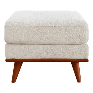 Astrid Ottoman in Talent Sand / Brown Leg by OZ Design, a Ottomans for sale on Style Sourcebook