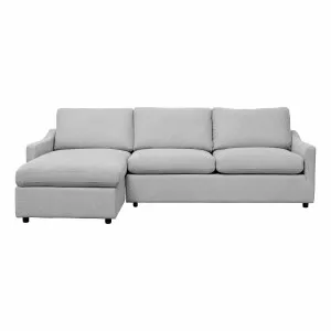Mokum Sofa Bed with Storage Chaise LHF in Mars Silver by OZ Design, a Sofa Beds for sale on Style Sourcebook
