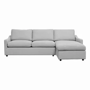 Mokum Sofa Bed with Storage Chaise RHF in Mars Silver by OZ Design, a Sofa Beds for sale on Style Sourcebook