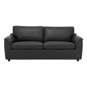 Relay Sofa Bed in Leather Black by OZ Design, a Sofa Beds for sale on Style Sourcebook