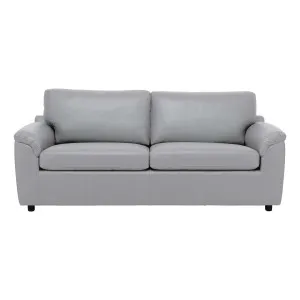 Relay Sofa Bed in Leather Pewter by OZ Design, a Sofa Beds for sale on Style Sourcebook