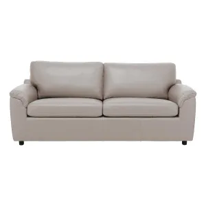 Relay Sofa Bed in Leather Light Mocha by OZ Design, a Sofa Beds for sale on Style Sourcebook