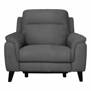 Forbes Recliner Armchair in Mars Charcoal by OZ Design, a Chairs for sale on Style Sourcebook
