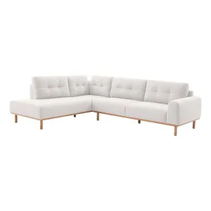 Stratton Corner Chaise LHF in Cloud White Sand by OZ Design, a Sofas for sale on Style Sourcebook