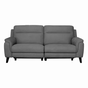 Forbes 3 Seater Recliner Sofa in Mars Charcoal by OZ Design, a Sofas for sale on Style Sourcebook