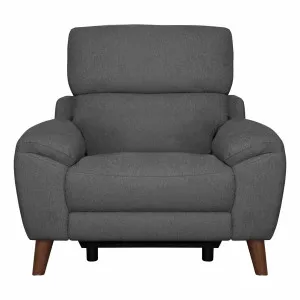 Anthony Recliner Armchair in Mars Charcoal by OZ Design, a Chairs for sale on Style Sourcebook