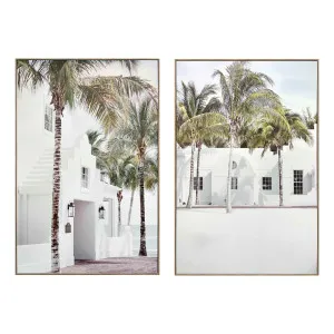 Casa De Palm Box Framed Canvas Set of 2 in 80 x 120cm by OzDesignFurniture, a Painted Canvases for sale on Style Sourcebook
