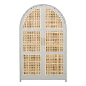 Porter Wardrobe in Grey / Rattan by OzDesignFurniture, a Wardrobes for sale on Style Sourcebook